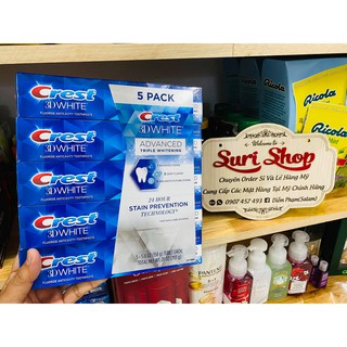 Kem Đánh Răng Crest 3D White Advance (Pack 5 hộp)