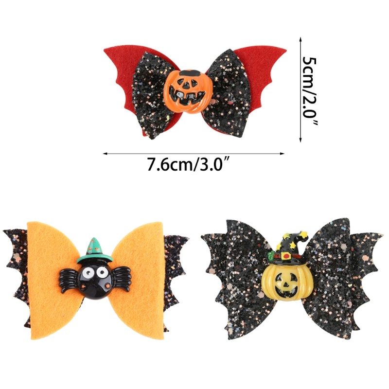 Kẹp Tóc Hình Bí Ngô Halloween Cho Bé Gái