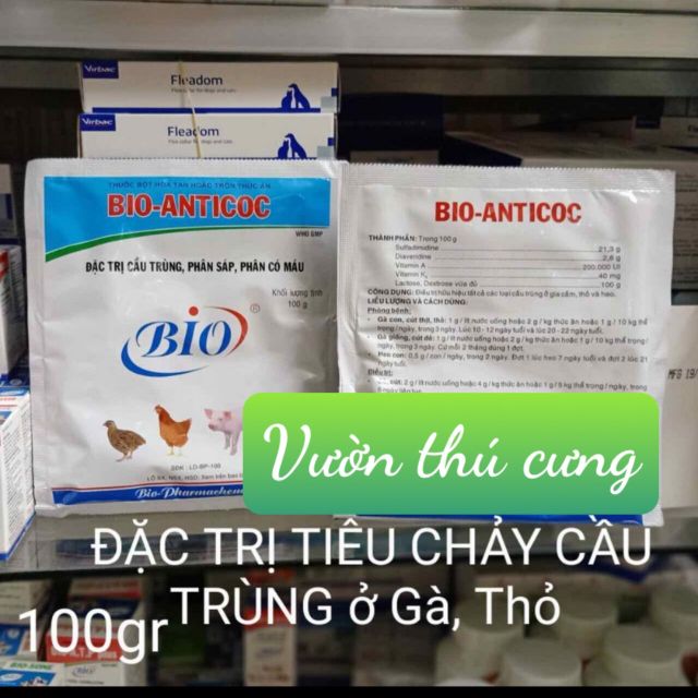 BIO ANTICOC - CẦU TRÙNG Ở GÀ, THỎ