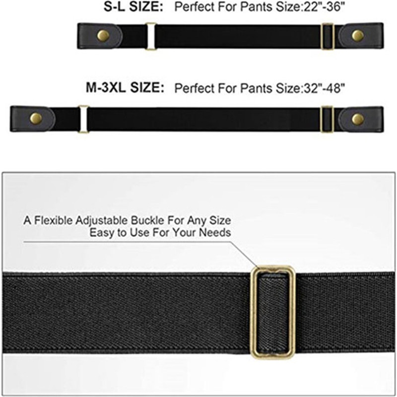 Thắt Lưng Co Giãn Không Khóa 4 Màu Tùy Chọn Cho Nam Và Nữ