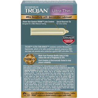 Bao cao su siêu mỏng Trojan Ultra Thin