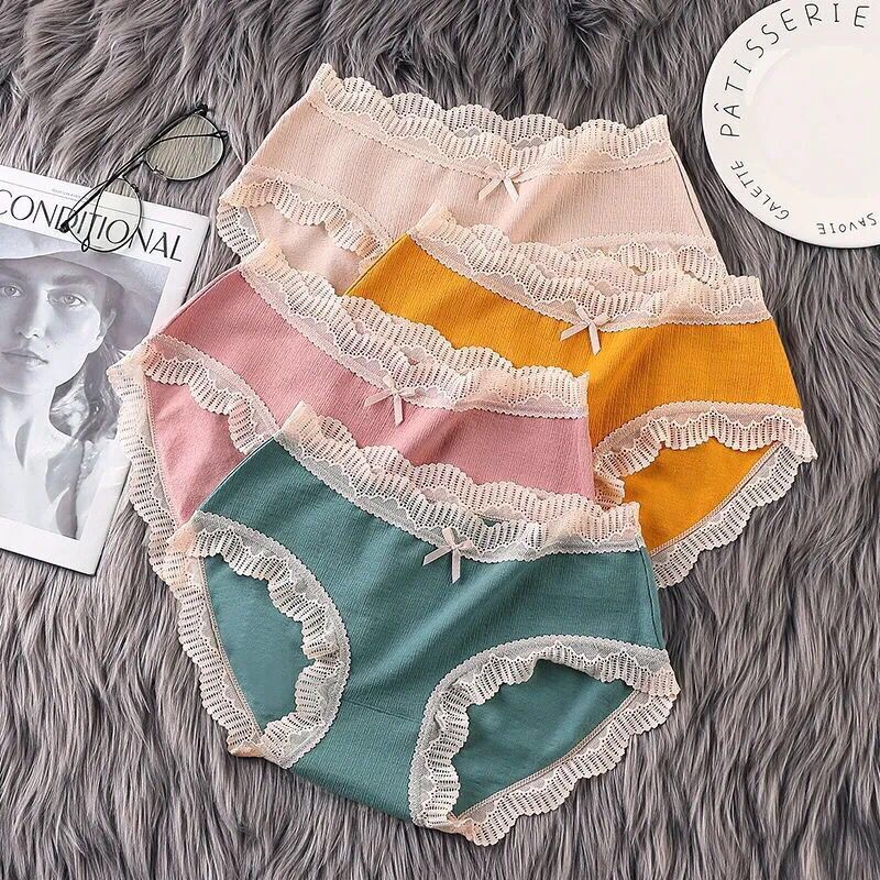 Quần Cotton Phối Ren Cao Cấp 257