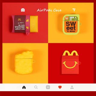 Vỏ bảo vệ hộp sạc tai nghe Airpods Pro Apple iPhone hình sốt tương ớt/khoai tây chiên/gà rán/hộp McDonald's