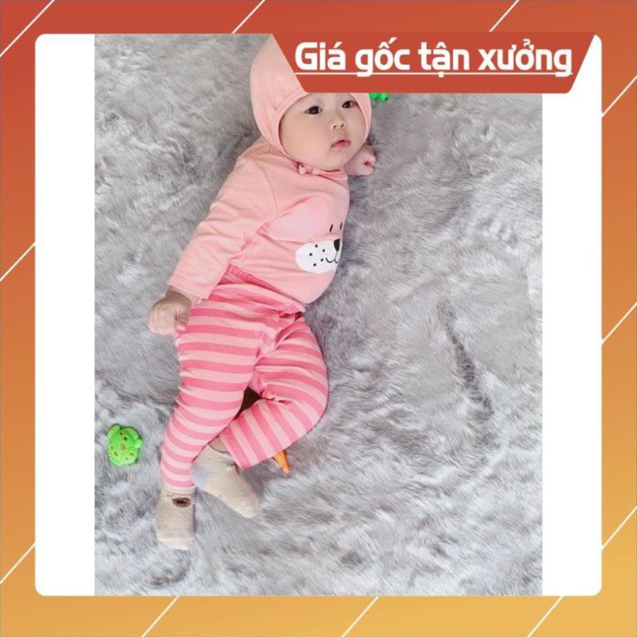 Bộ tai thỏ thu đông QUỐC DÂN bé trai bé gái MINKY MOM [GÍA GIẢM SÂU] đồ bộ dài tay trẻ em kèm mũ nón 100% chất thun lạnh