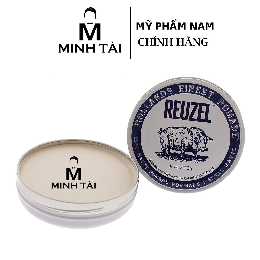 Sáp Vuốt Tóc Nam REUZEL Pomade 113g - Hàng Chính Hãng + Xịt Dưỡng Tóc Reuzel Tonic 20ml + Lược Chải Tóc Pomade