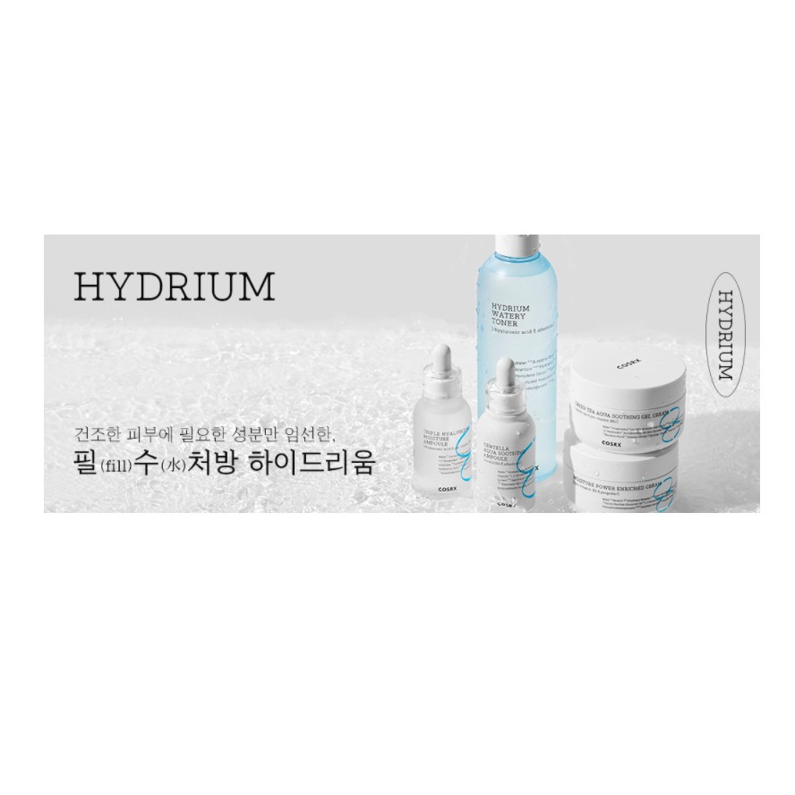 MBC Tinh chất dưỡng ẩm, phục hồi từ B5 Cosrx Hydrium Centella Aqua Soothing/Triple Hyaluronic Moisture cho da dầu/khô