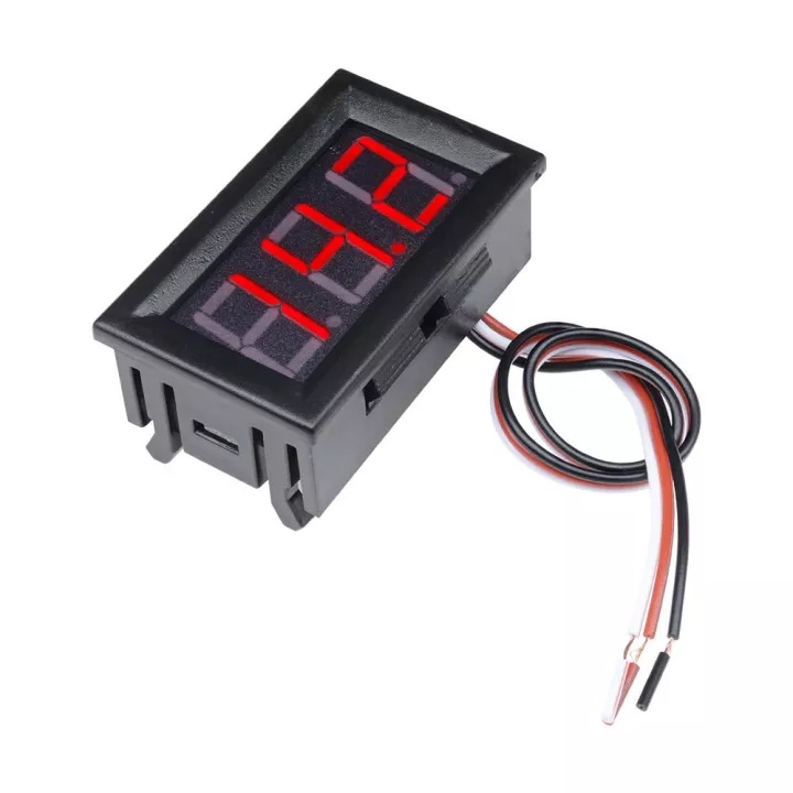 Vôn Kế 1 Chiều DC 3.5-35V 0.56 Inch Màu Đỏ
