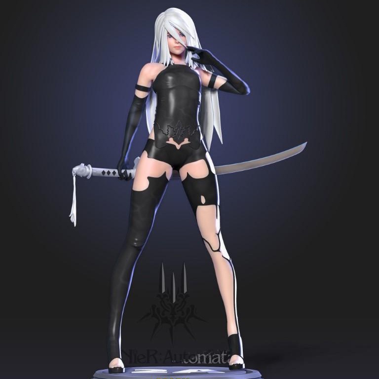 Mô Hình A2 Nier Automata Bằng Chất Liệu Nhựa Resin - Cao 18 cm