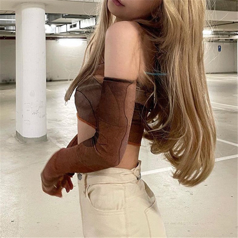 Áo Crop Top y2k Grunge Thời Trang Mùa Hè Hàn Quốc Mới