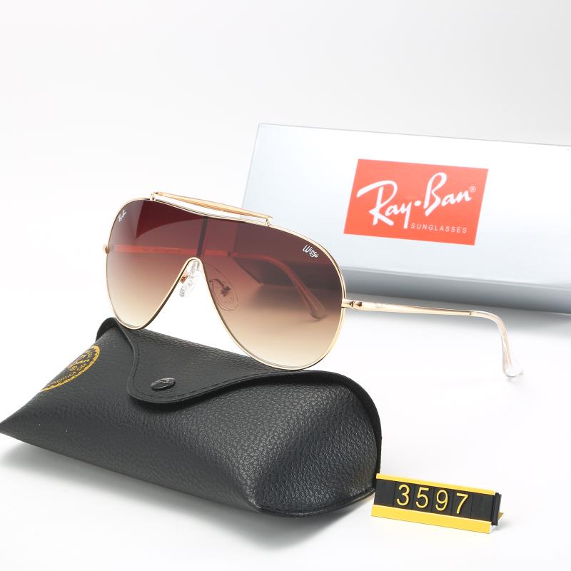 Aviator Ray-Ban_ chính hãng Kính râm 2021 Thời trang Hàn Quốc mới Kính râm nam nữ một mảnh Cặp đôi hợp thời trang Du lịch ngoài trời Kính râm lái xes