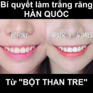 Bột than tre trắng răng