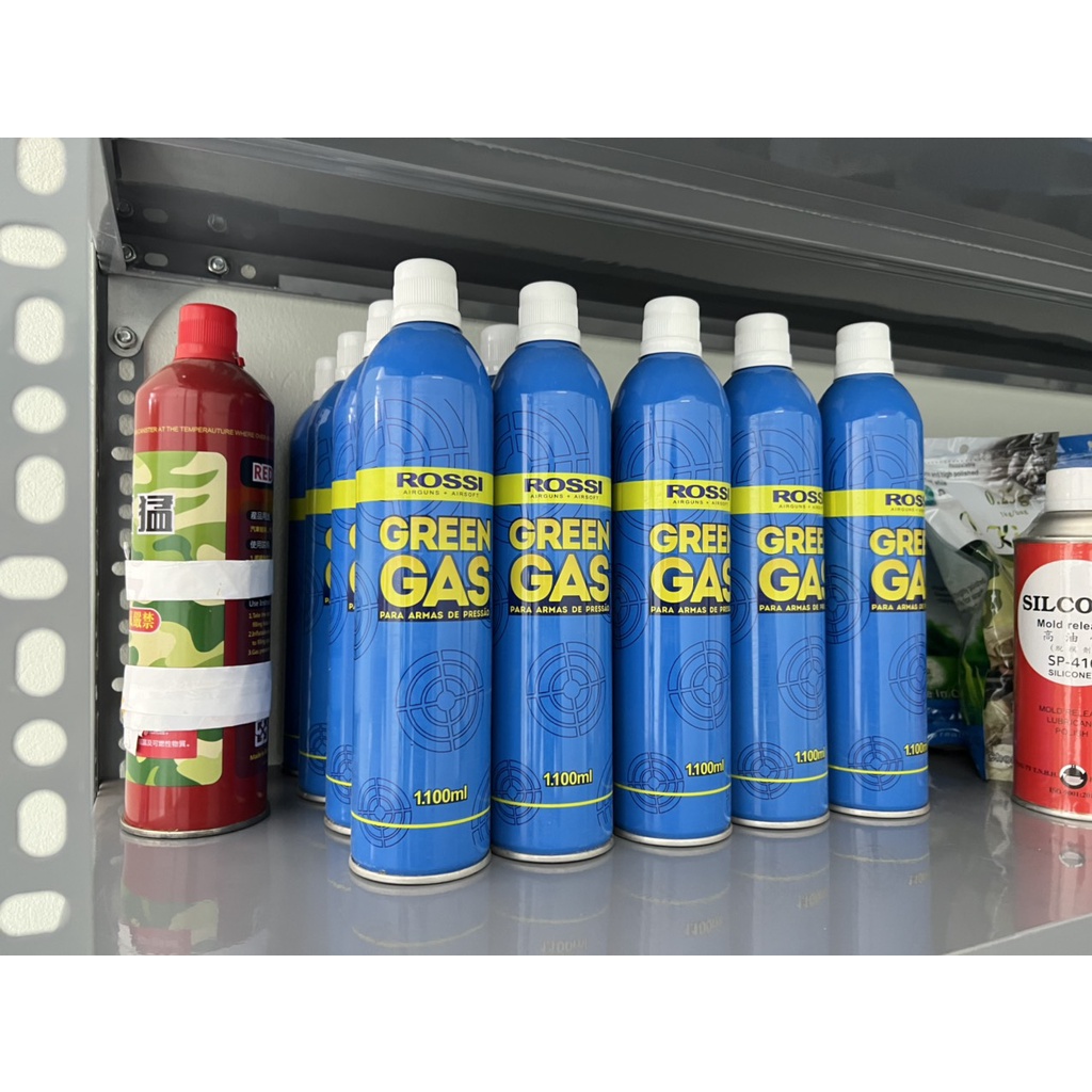 Bình khí Gas Rossi 1100ml A.S/ Green Gas. HÀNG XUẤT KHẨU BRAZIL