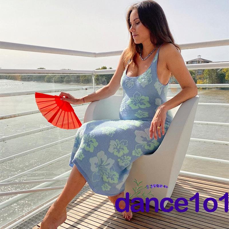 Đầm hai dây dáng ôm phối màu thời trang nữ tính chất lượng cao