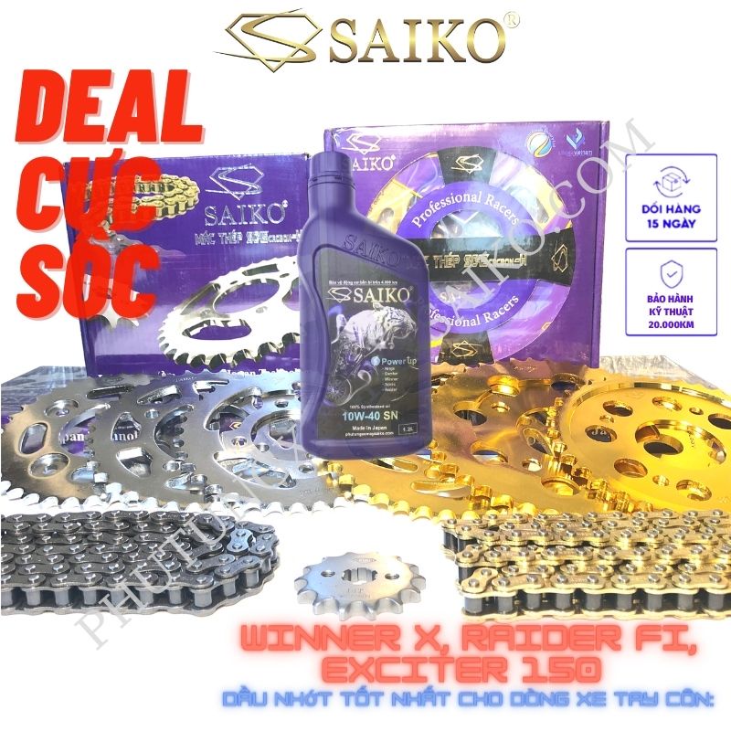 Nhông sên dĩa Exciter 150,Winner x,Raider,Satria Fi,Sirius,Taurus Fi, FUTURE Fi,Wave,Dream