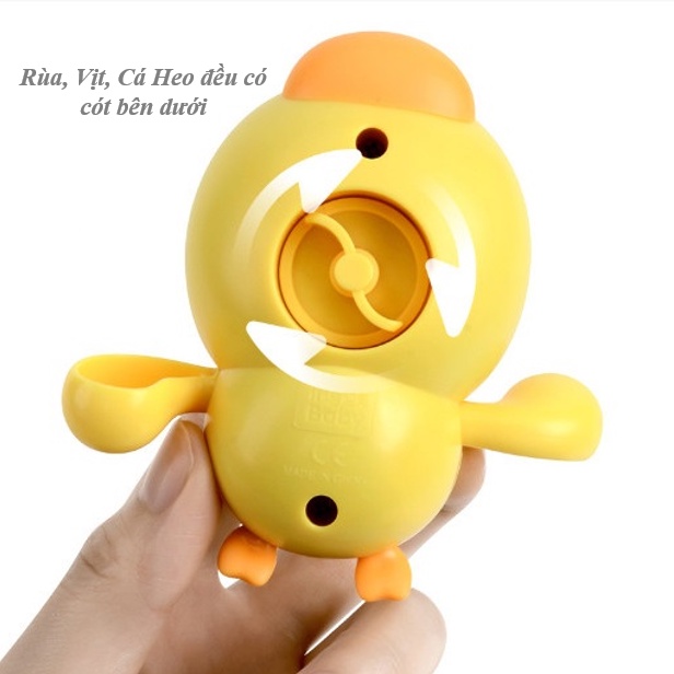 Đồ chơi nhà tắm cho bé - Rùa, Cá heo, Vịt bơi siêu đáng yêu, tạo hứng thú cho bé mỗi khi đi tắm