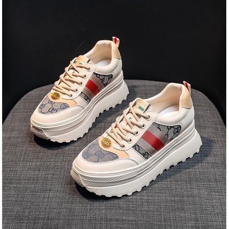 Giày đế dày tăng chiều cao đơn giản thời trang 2022 dành cho nữ