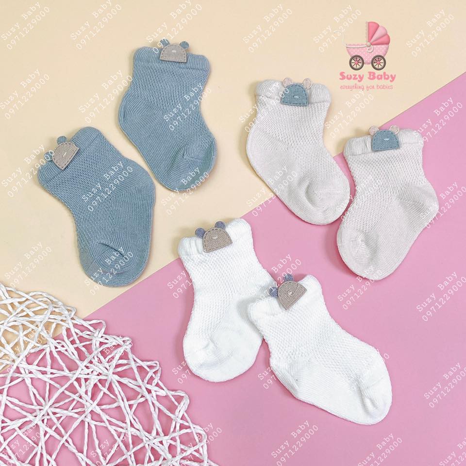 Tất lưới hàn quốc - set 3 đôi