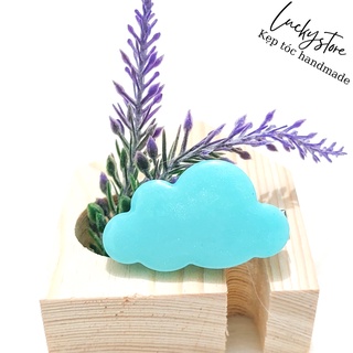 Kẹp tóc dễ thương hình mây handmade 4cm