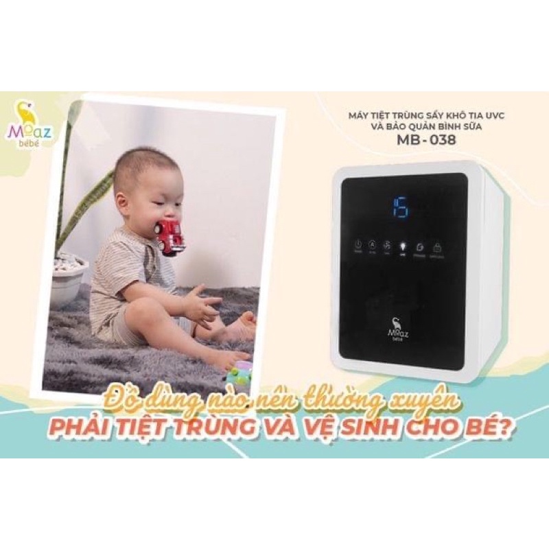 Máy tiệt trùng sấy khô tia UVC Moaz Bebe MB038