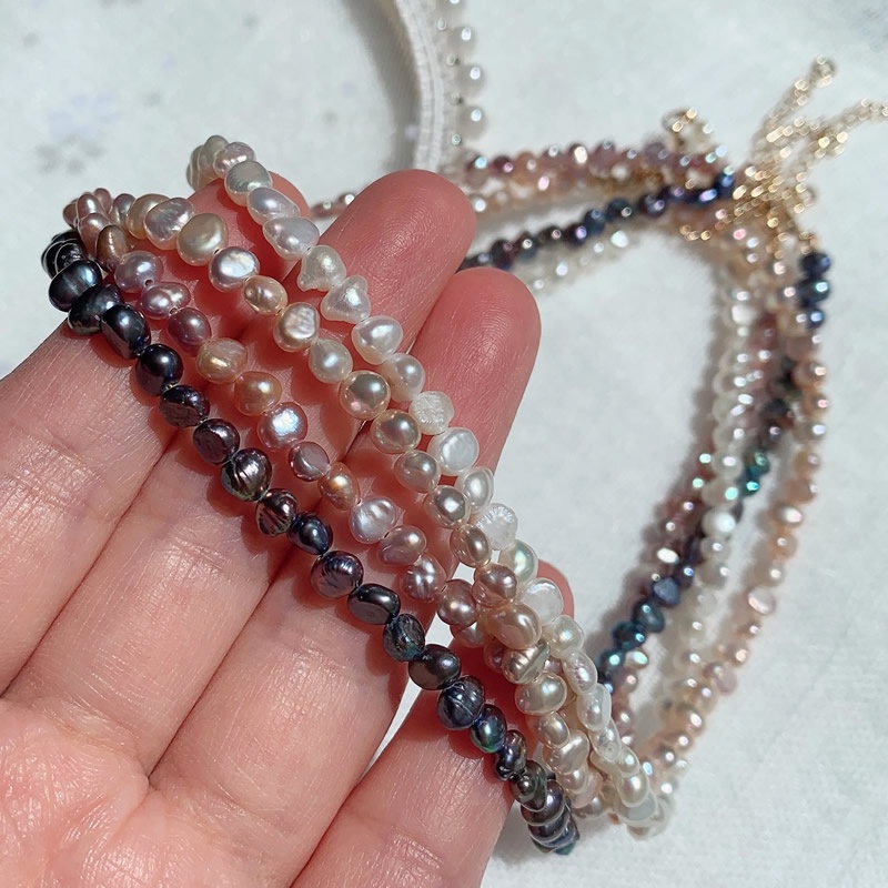 Vòng cổ Choker đính ngọc trai giả thanh lịch cho nữ