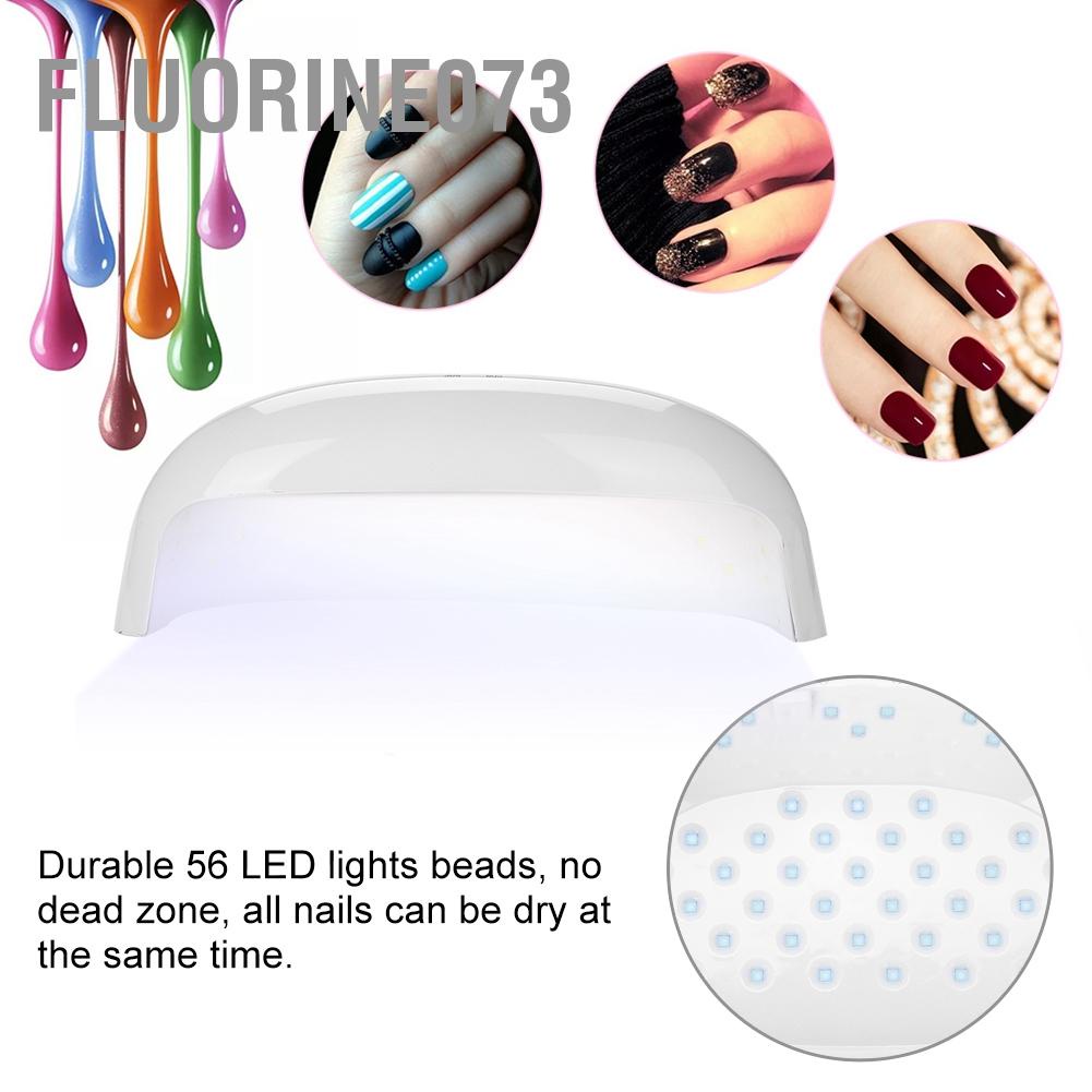[Hàng Sẵn] 78W Đèn UV LED mạnh mẽ Máy sấy móng tay Cảm biến tự động làm khô nhanh với quạt để đóng rắn tất cả các loại gel【Fluorine073】