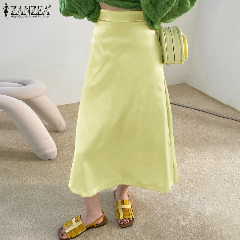 Chân váy Zanzea dáng chữ A eo cao thời trang dành cho nữ