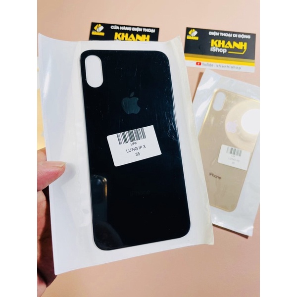 Kính cường lực lưng mặt sau cho iPhone X/XS ( Không cần tách viền Camera ) màu theo máy , trong suốt