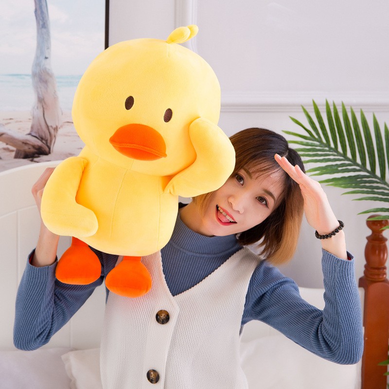 Thú Nhồi Bông Hình Chú Vịt Vàng Nhỏ Nhắn Dễ Thương