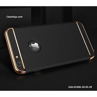 ốp 3 mảnh bóng đầu iphone 6/6s (đen)