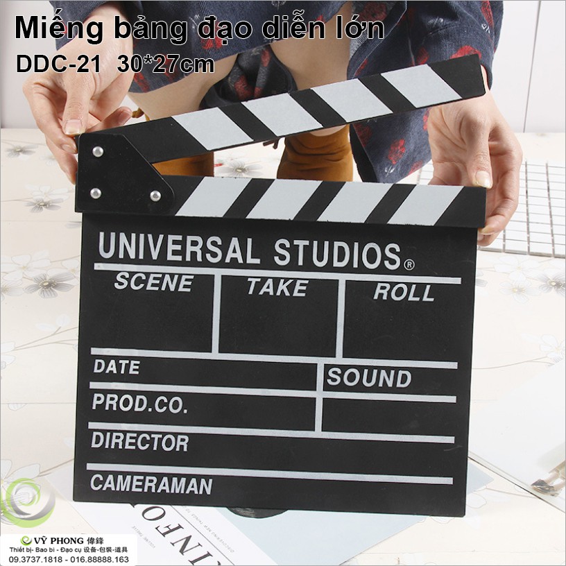 BẢNG CLAPPER BOARD BẢNG GỖ ĐẠO DIỄN UNIVERSAL STUDIOS TRANG TRÍ CHỤP ẢNH ĐẠO CỤ CHỤP HÌNH DDC-21,22