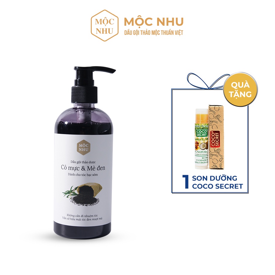 Dầu Gội Cỏ Mực Và Mè Đen Mộc Nhu 300ml