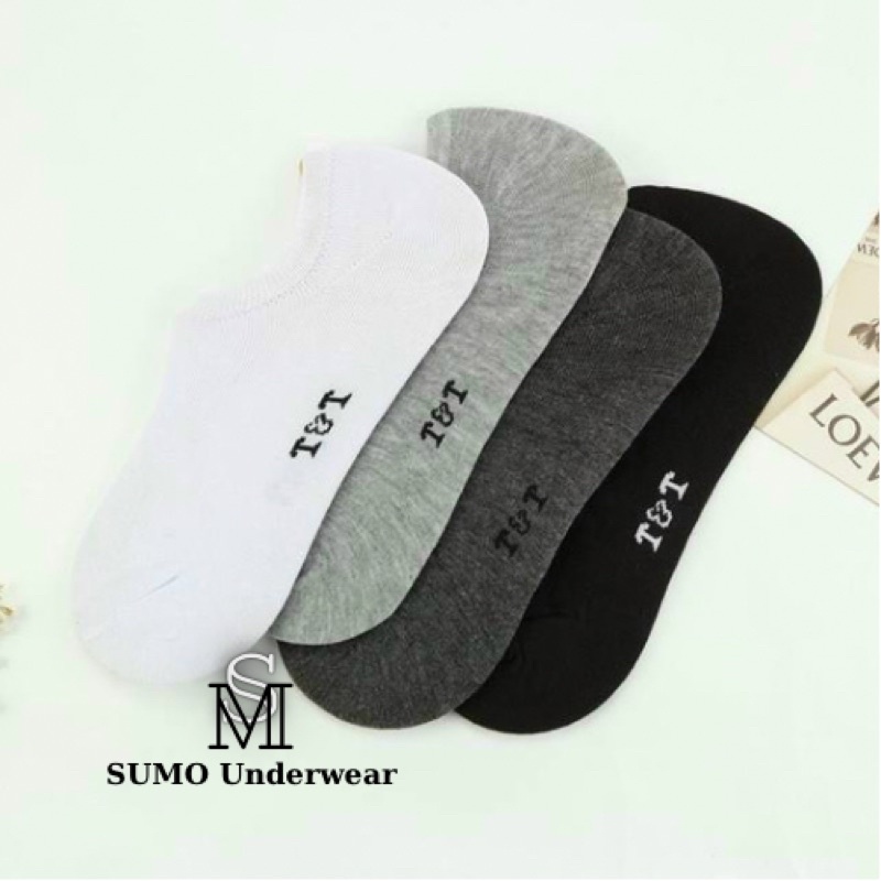 (vỉ 5 đôi) Tất/vớ nam kiểu thuyền Thịnh Trung, hàng vnxk, dệt 100% cotton thấm hút mồ hôi, ngăn ngừa hôi chân.