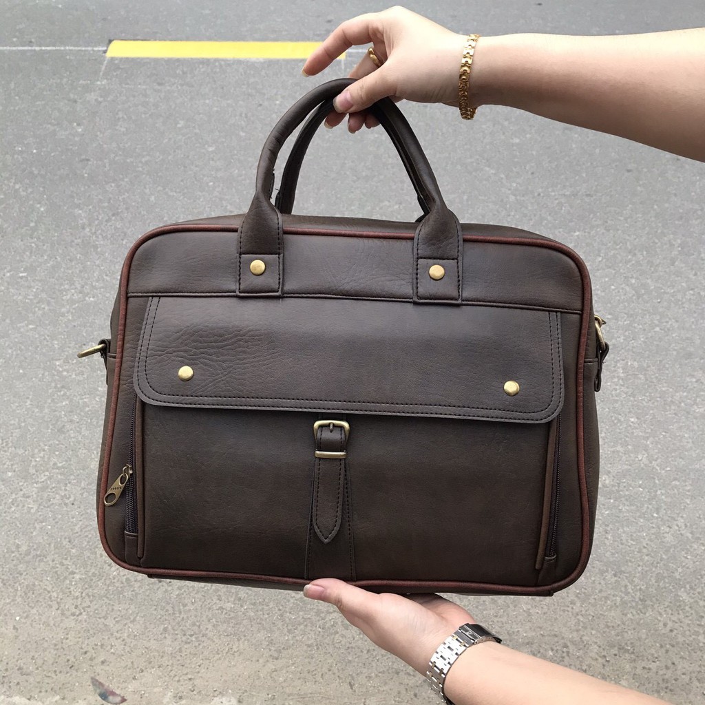[Freeship] Cặp xách da công sở HQ11 đẳng cấp - cặp văn phòng cho nam sang trọng bảo hành trọn đời | BigBuy360 - bigbuy360.vn