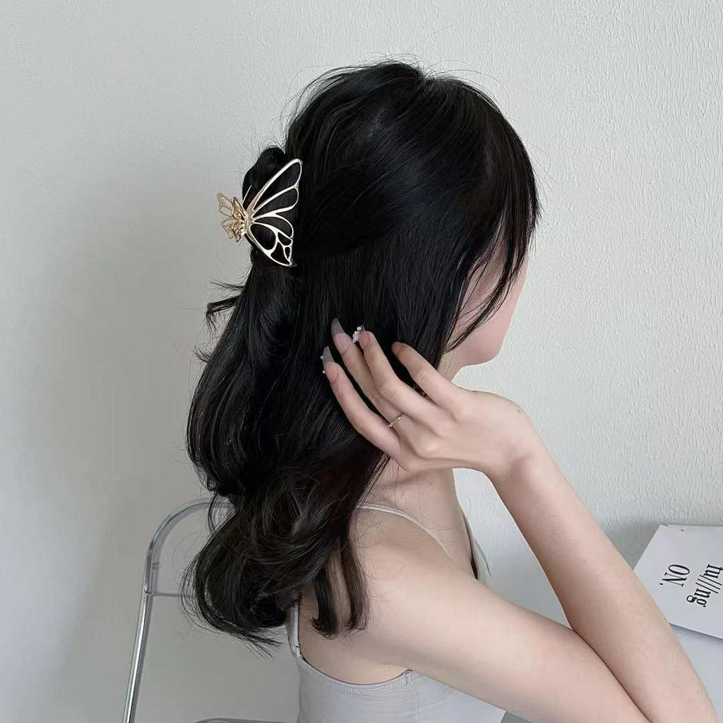 Kẹp Tóc Kim Loại Hình Cá/Bướm/Gấu/Thỏ/Sao Mạ Vàng Bạc Đính Đá Ngọc KT21B