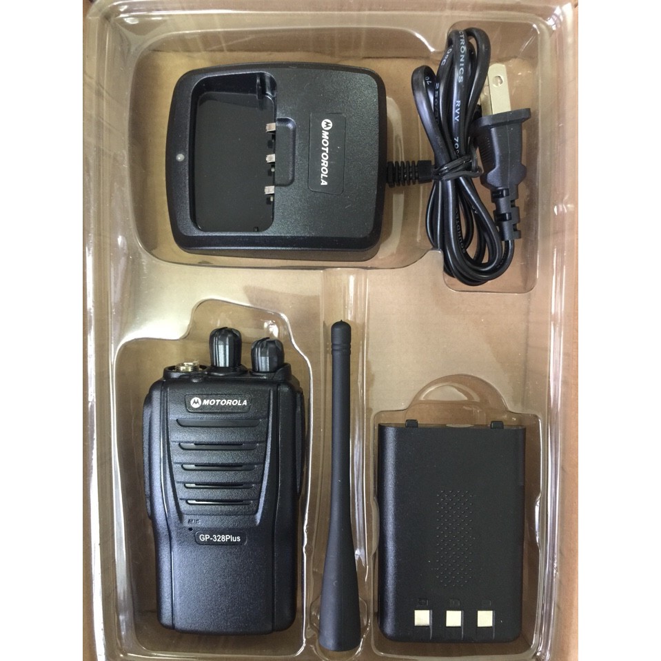 Bộ đàm cầm tay ⚡ Bộ đàm Motorola GP-328 Plus ⚡ -Âm thanh sắc nét