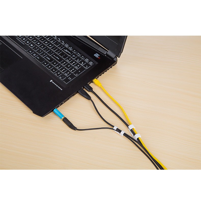 Nẹp Dây Điện Dán Tường Siêu Dính - Kẹp Dây Điện Cố Định Và Giữ Dây Điện Chống Rối Dán Tường - Set 20 cái