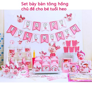 Set trang trí giấy bày bàn cơ bản