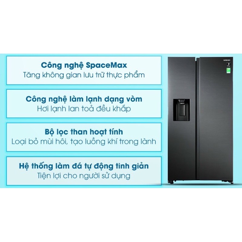Tủ lạnh Samsung inverter 617 lít RS64R5301B4/SV( Hàng mẫu Trưng bày NEW Bảo hành chính hãng 2 năm)