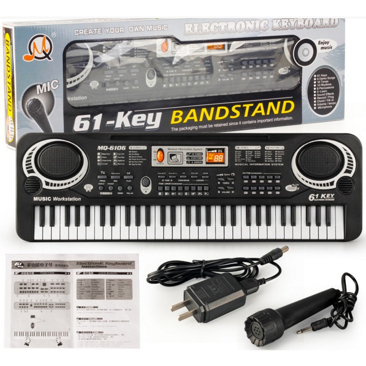 Đàn điện tử cho bé đàn piano 61 phím size vừa 00036