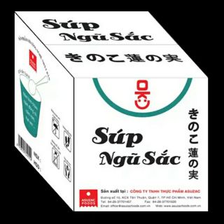 Súp ngũ sắc ASUZAC nhật bản (ăn chay được) thùng / 12 ly