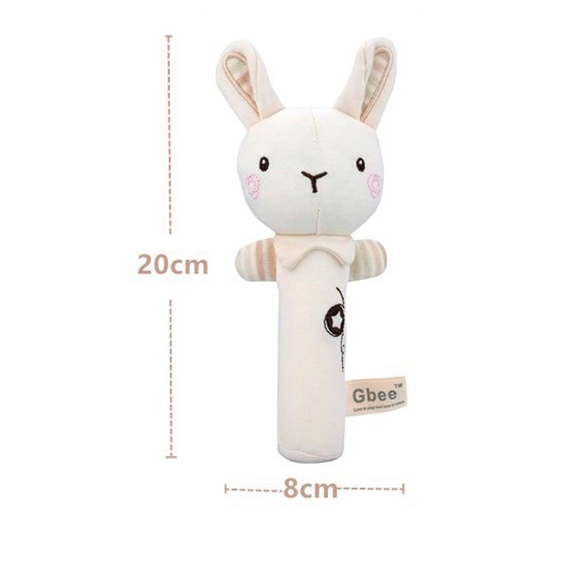 Thú Nhồi Bông Lục Lạc Cho Bé Sơ Sinh Cao Cấp Gbee Có Xúc Xắc Babibu - TNBG