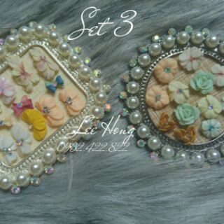 Set 25 hoa bột nail