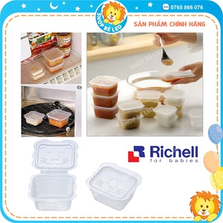 BỘ HỘP TRỮ THỨC ĂN DẶM RICHELL (6 cái) - TRỮ ĐÔNG ĐỒ ĂN CHO BÉ (50-100-150ml)