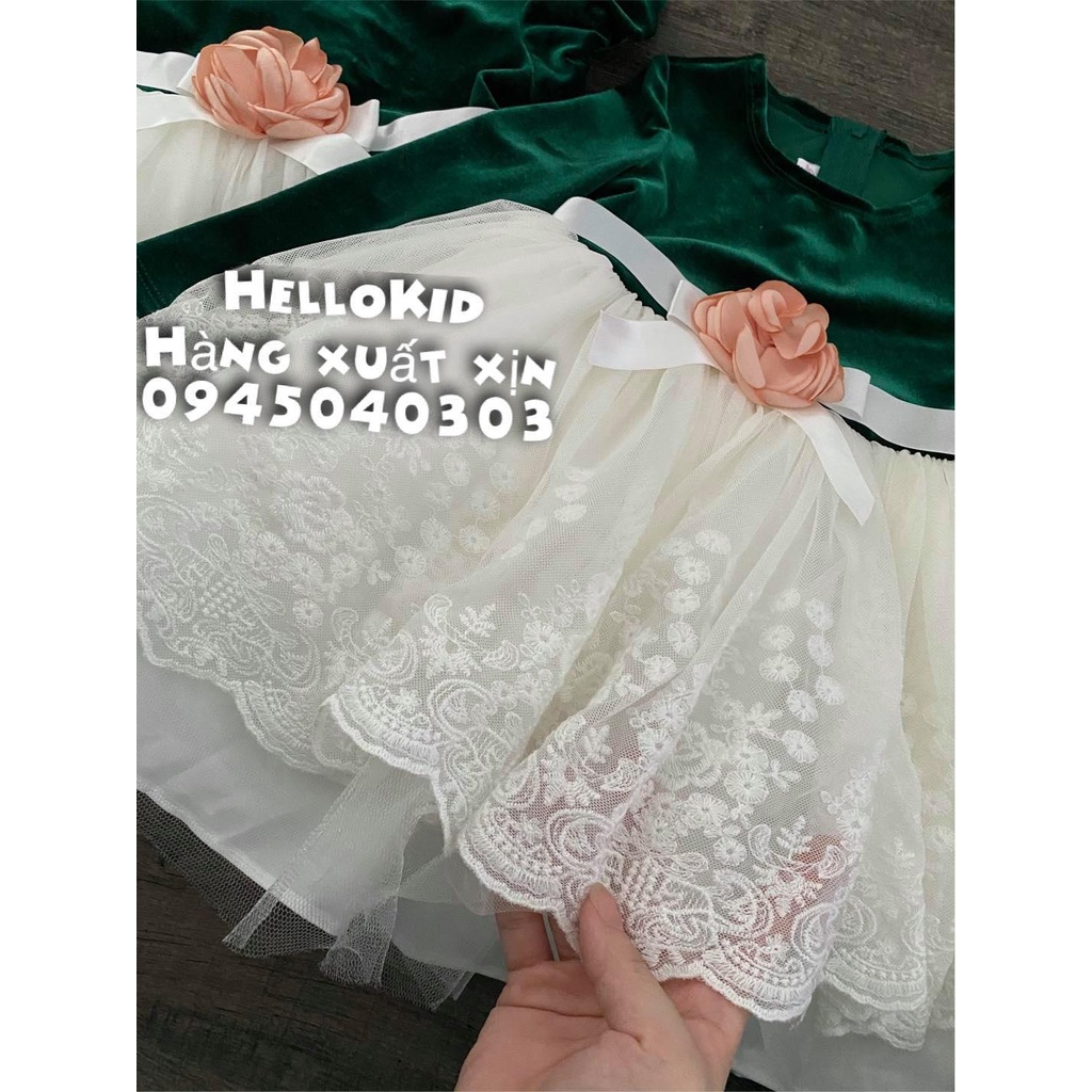 Váy nhung xanh chân váy tutu | BigBuy360 - bigbuy360.vn