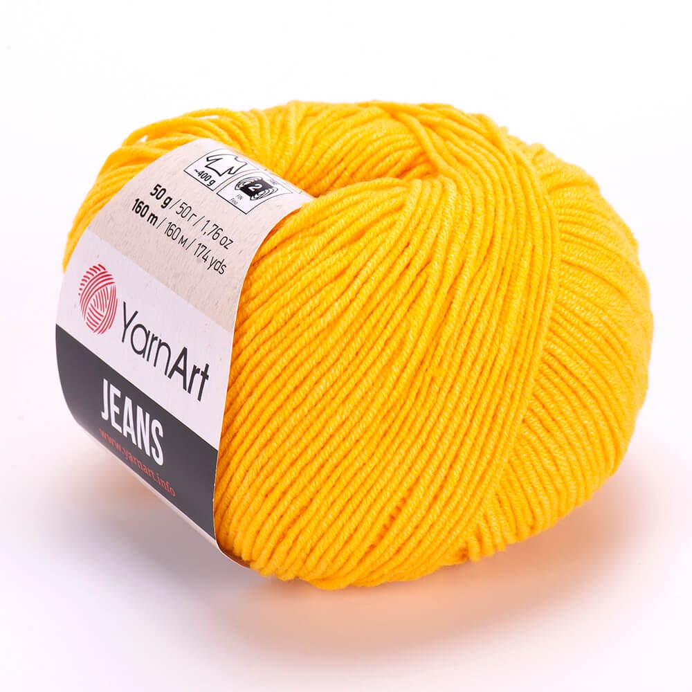 Len YarnArt Jeans trơn, đan móc váy áo, khăn mũ, móc thú - Bảng màu 1/2 (Mã màu 01 - 61)