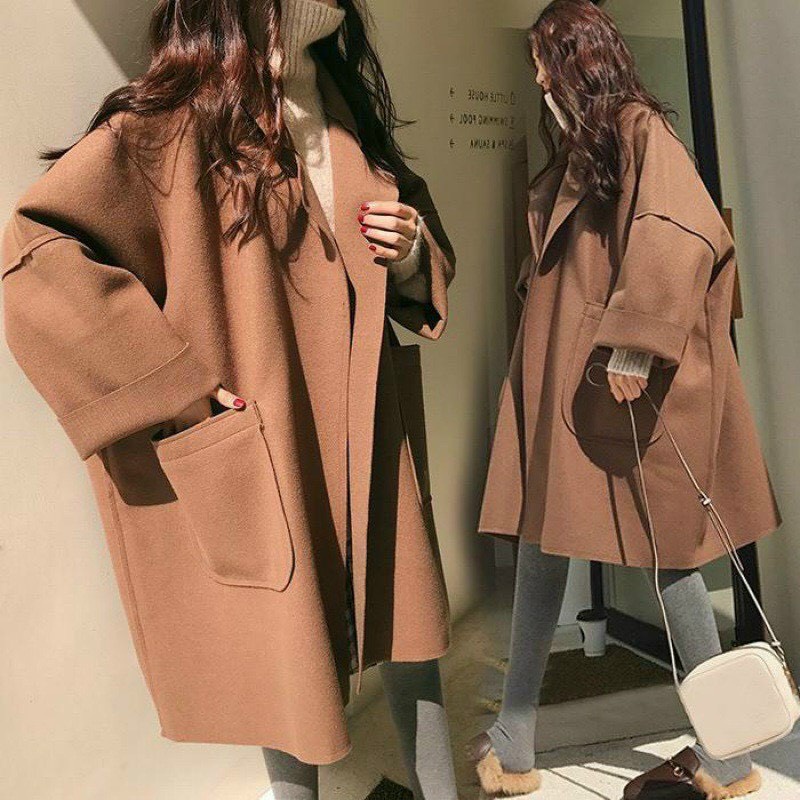 Áo Khoác Mangto Dáng Dài, Áo Dạ Nữ Kiểu Vest 2 Túi Hàng Thiết Kế Thời Trang Trẻ Trung Cá Tính Style Hàn Quốc Siêu Sang C | BigBuy360 - bigbuy360.vn