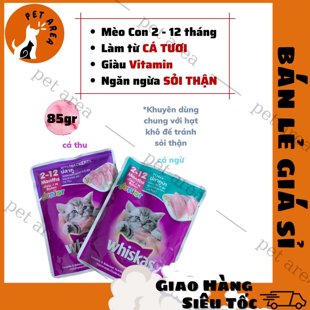 [Chính hãng][Hỏa tốc]Pate Mèo Con Whiskas Junior Gói 80g