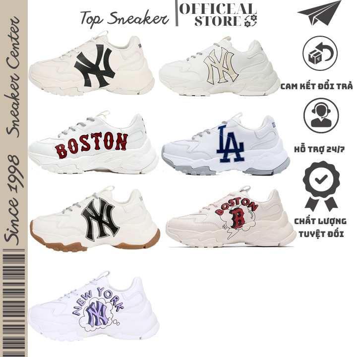 Giày mlb Thể Thao Nam Nữ MLB ,LA, NY ,Đế Nâu,NY Vàng ,Newyork Tím,Boston,