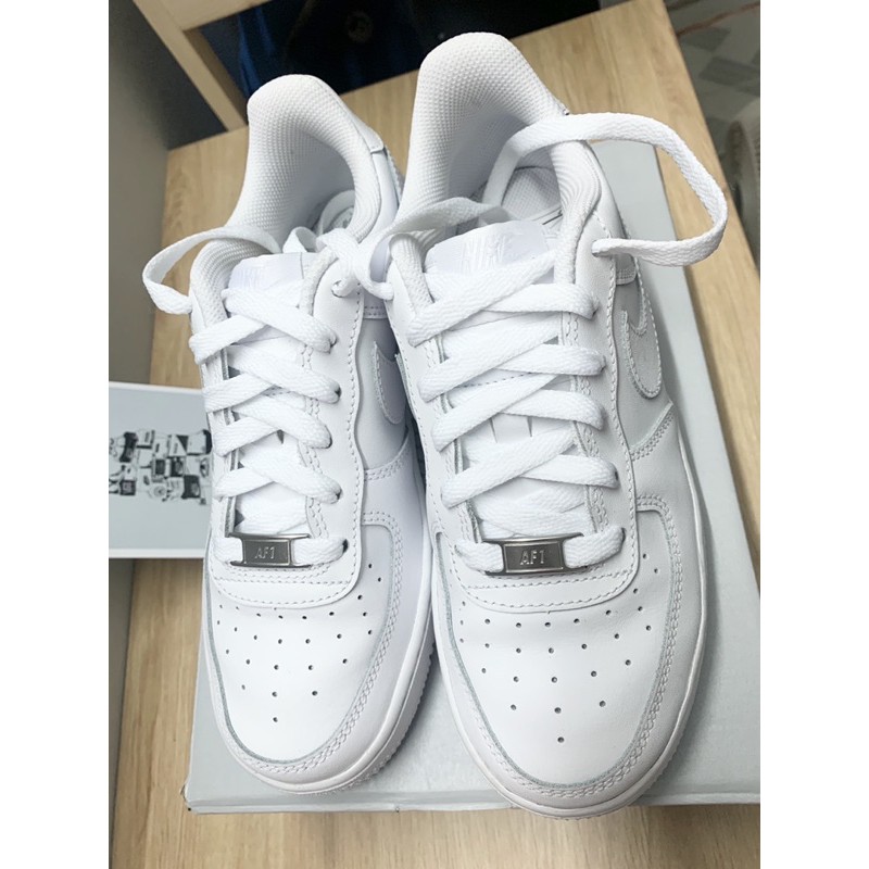 Giày Nike Air Force 1 low all white real size 36