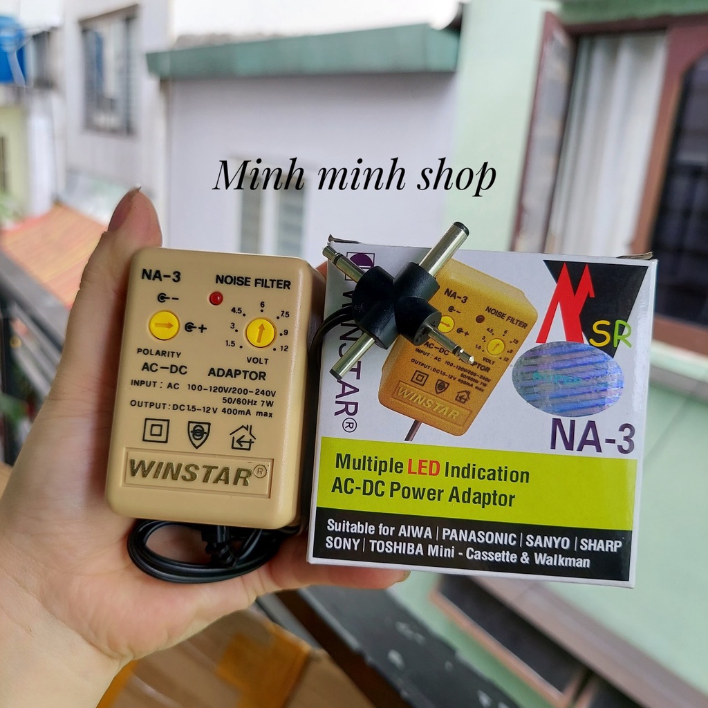 Sạc đa năng dùng cho máy phun xăm Adaptor Winstar 3123 / na2/ na3